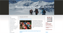 Desktop Screenshot of hltw13-sport.at